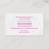 Psychologe farbige Visitenkarte des Gehirns (Rückseite)