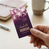 Psychologe - Glitzern Glitzer in Rosa Visitenkarte