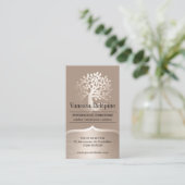 Psychologe Gold Tree Berufliche Ernennung Terminkarte (Stehend Vorderseite)