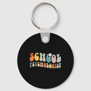 Psychologe Groovy Retro Vintag Psychologie Lehrer Schlüsselanhänger