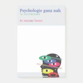 Psychologe Haftnotizen  Post-it Klebezettel (Vorderseite)