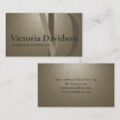 Psychologe Heiratsberaterin kühne Initialen Visitenkarte (Vorne/Hinten)