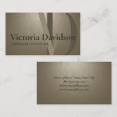 Psychologe Heiratsberaterin kühne Initialen Visitenkarte (Vorne/Hinten)