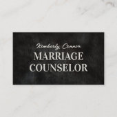 Psychologe Heiratsberaterin Smooth Fur Textur Visitenkarte (Vorderseite)