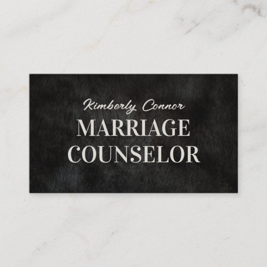 Psychologe Heiratsberaterin Smooth Fur Textur Visitenkarte (Vorderseite)