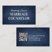 Psychologe Heiratsberaterin Smooth Fur Textur Visitenkarte (Vorne/Hinten)