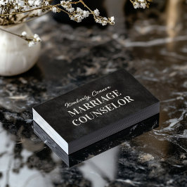 Psychologe Heiratsberaterin Smooth Fur Textur Visitenkarte