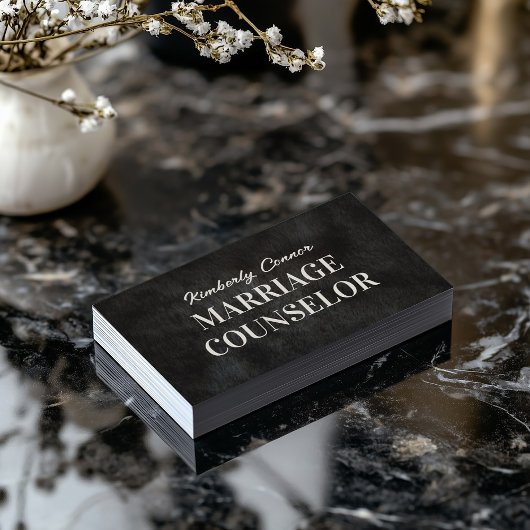 Psychologe Heiratsberaterin Smooth Fur Textur Visitenkarte