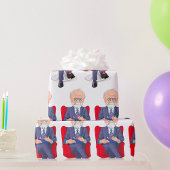 Psychologe im Anzug mit Notepad Sitzen Geschenkpapier