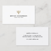 Psychologe Imitate Gold Psi Symbol Visitenkarte (Vorne/Hinten)