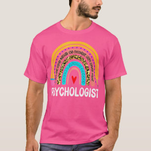 Psychologe Leopard Rainbow Healthcare Doctor Psy T-Shirt