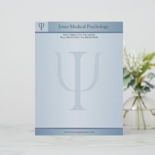 Psychologe Letterhead Briefbogen (Stehend Vorderseite)