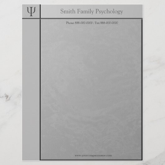 Psychologe Letterhead Briefbogen (Vorderseite)