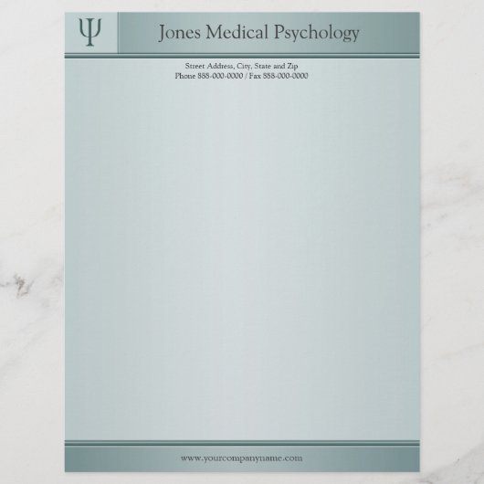 Psychologe Letterhead Briefbogen (Vorderseite)