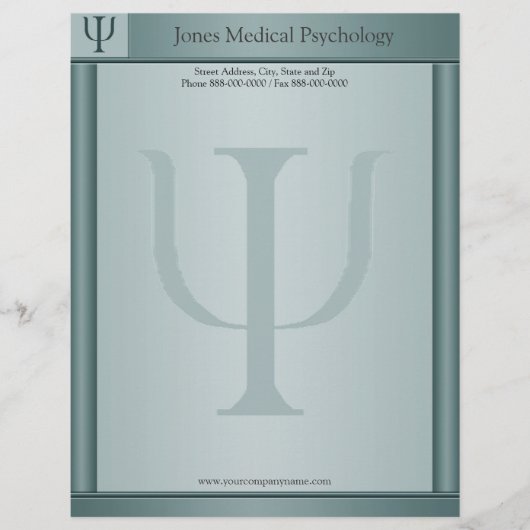 Psychologe Letterhead Briefbogen (Vorderseite)