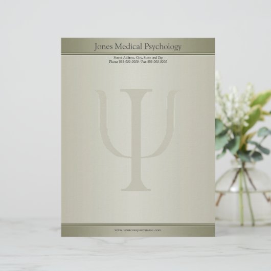 Psychologe Letterhead Briefbogen (Stehend Vorderseite)