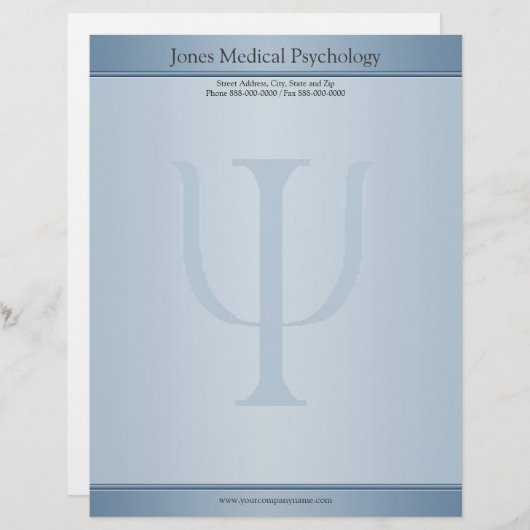 Psychologe Letterhead Briefbogen (Vorne/Hinten)