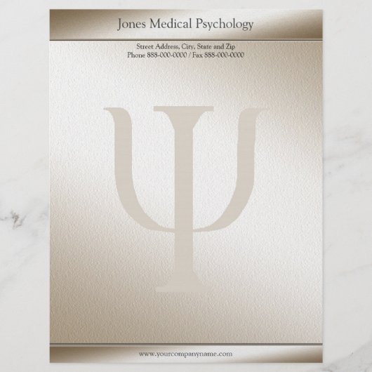 Psychologe Letterhead Briefbogen (Vorderseite)