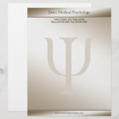 Psychologe Letterhead Briefbogen (Vorne/Hinten)