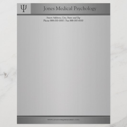 Psychologe Letterhead Briefkopf (Vorderseite)