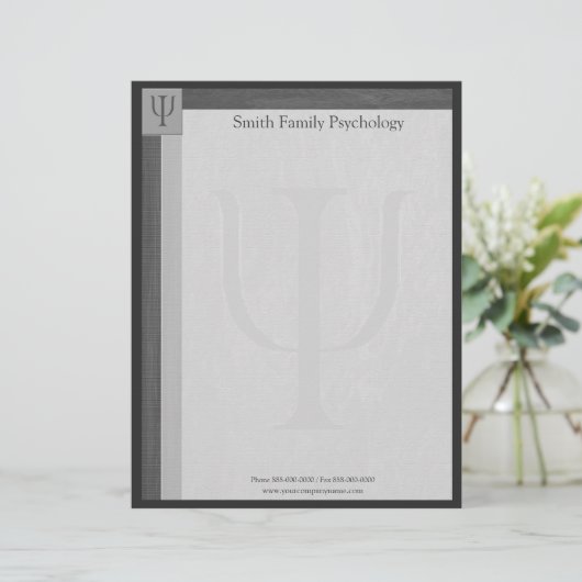 Psychologe Letterhead Briefkopf (Stehend Vorderseite)
