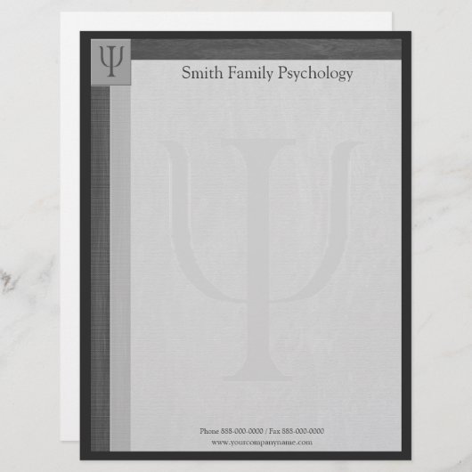 Psychologe Letterhead Briefkopf (Vorne/Hinten)