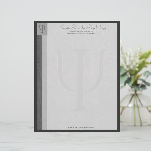 Psychologe Letterhead Briefkopf (Stehend Vorderseite)