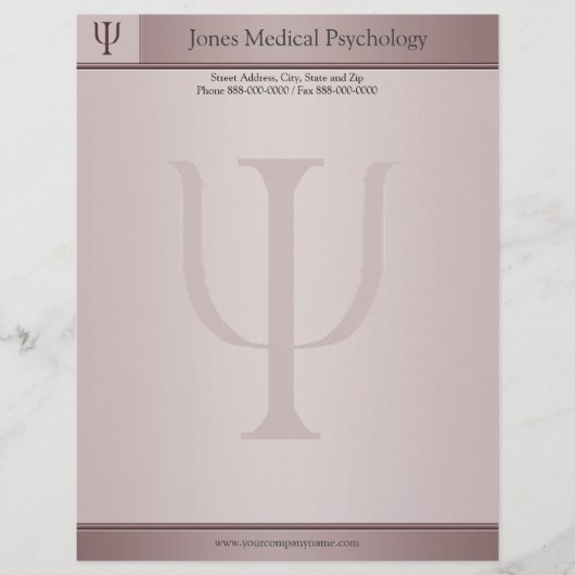 Psychologe Letterhead Briefkopf (Vorderseite)
