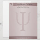 Psychologe Letterhead Briefkopf (Vorne/Hinten)
