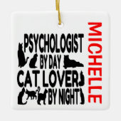 Psychologe Lieben Cats CUSTOM Keramikornament (Vorderseite)