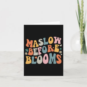 Psychologe Maslow vor Bloom Sped Teacher Clro Karte