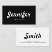 Psychologe - Minimal einfach Visitenkarte (Vorne/Hinten)