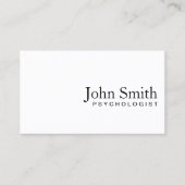 Psychologe Minimalistisch Schlicht Visitenkarte (Vorderseite)