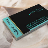 Psychologe Moderne Aquamarine Grenze Visitenkarte