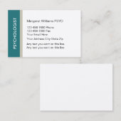 Psychologe-moderner Entwurf Visitenkarte (Vorne/Hinten)