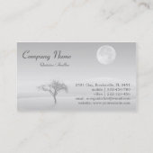 Psychologe - Mond und Einheitsbaum Visitenkarte (Rückseite)