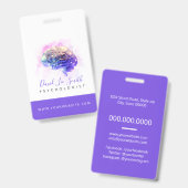 Psychologe/Neurologe Abzeichen Ausweis (Vorder- & Rückseite)