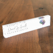 Psychologe / Neurologe Minimalistisch Namensplakette (Seite)