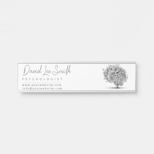 Psychologe / Neurologe Minimalistisch Türschild (Vorderseite )