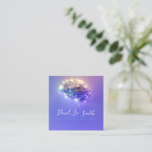 Psychologe / Neurologe Quadratische Visitenkarte (Stehend Vorderseite)