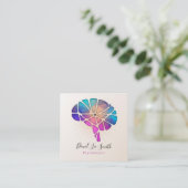 Psychologe / Neurologe Quadratische Visitenkarte (Stehend Vorderseite)