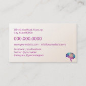 Psychologe / Neurologe Visitenkarte (Rückseite)