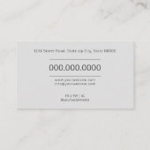 Psychologe / Neurologe Visitenkarte (Rückseite)