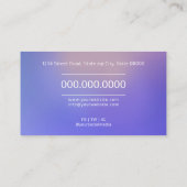 Psychologe / Neurologe Visitenkarte (Rückseite)