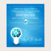 Psychologe / Neurologe Visitenkarten (Außenseite Aufgefaltet)