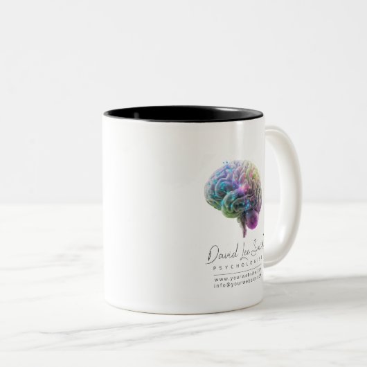 Psychologe / Neurologe Zweifarbige Tasse (VorderseiteRechts)