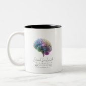 Psychologe / Neurologe Zweifarbige Tasse (Links)