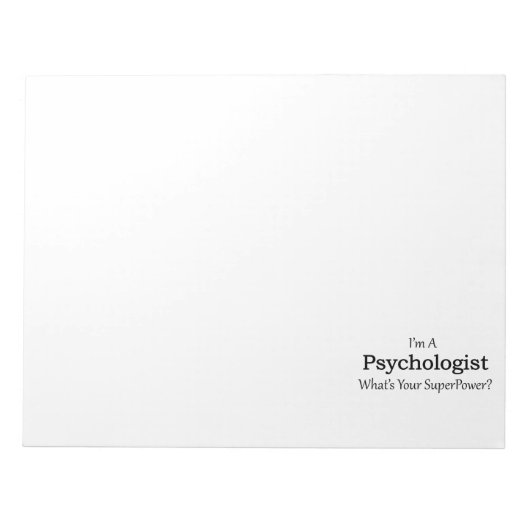 Psychologe Notizblock (Vorderseite)