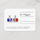 Psychologe oder Beraterin Erinnerung zur Ernennung Terminkarte (Vorderseite)