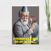 Psychologe oder Psychiater Funny Freud Geburtstag Karte (Vorderseite)